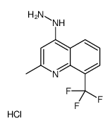 4-Hydrazino-2-methyl-8-trifluoromethylquinoline hydrochloride结构式