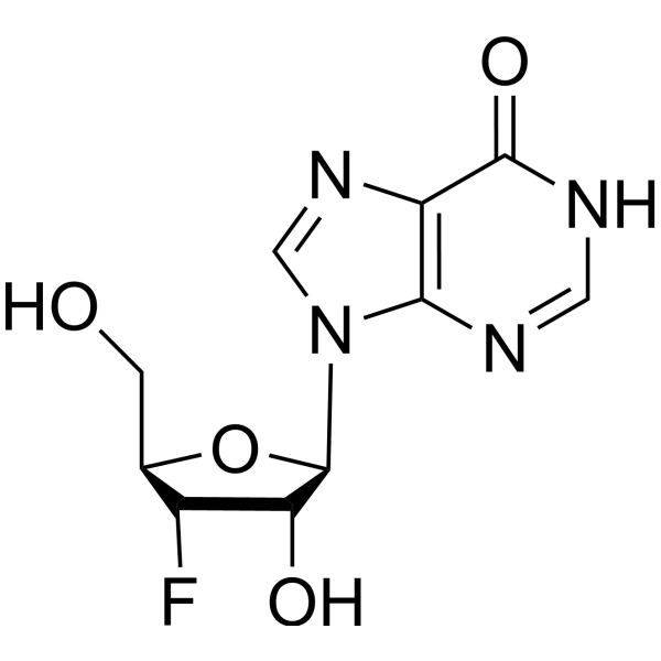 3’-Deoxy-3’-fluoroinosine Structure