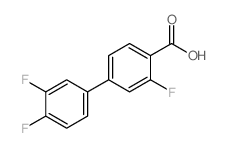 4-(3,4-二氟苯基)-2-氟苯甲酸结构式