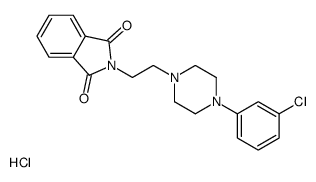 2-[2-[4-(3-chlorophenyl)piperazin-1-yl]ethyl]isoindole-1,3-dione,hydrochloride Structure