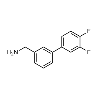 (3',4'-Difluoro-[1,1'-biphenyl]-3-yl)methanamine structure