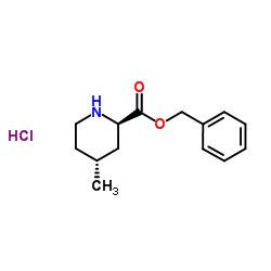 Benzyl (2R,4R)-4-methyl-2-piperidinecarboxylate hydrochloride (1:1) Structure