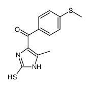 5-Methyl-2-thioxoimidazole-4-<4-(4-methylthio)phenyl>-methanone Structure