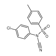 toluene-4-sulfonic acid-(4-chloro-N-cyano-anilide) Structure