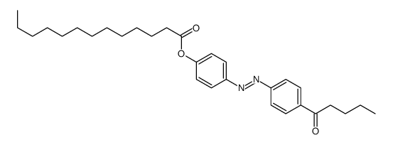 [4-[(4-pentanoylphenyl)diazenyl]phenyl] tridecanoate Structure