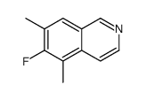 6-Fluoro-5,7-dimethylisoquinoline结构式