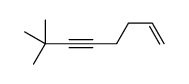 7,7-dimethyloct-1-en-5-yne Structure