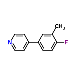 4-(4-Fluoro-3-methylphenyl)pyridine结构式
