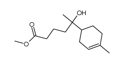 methyl 5-hydroxy-5-(4-methylcyclohex-3-en-1-yl)hexanoate结构式