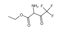 BUTANOIC ACID, 2-AMINO-4,4,4-TRIFLUORO-3-OXO-, ETHYL ESTER structure