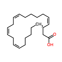 (4Z,10Z,13Z,16Z)-4,10,13,16-Docosatetraenoic acid结构式