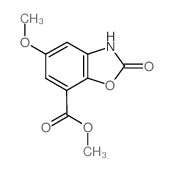 Methyl 5-methoxy-2-oxo-2,3-dihydro-1,3-benzoxazole-7-carboxylate结构式