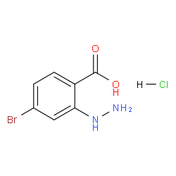 4-溴-2-肼基苯甲酸盐酸盐结构式
