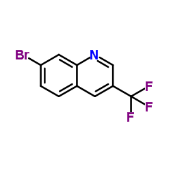 7-溴-3-(三氟甲基)喹啉结构式