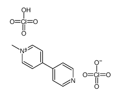 1-methyl-4-pyridin-1-ium-4-ylpyridin-1-ium,diperchlorate Structure