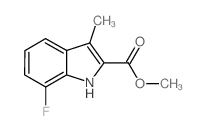 Methyl 7-fluoro-3-methyl-1H-indole-2-carboxylate Structure