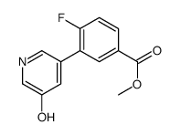 methyl 4-fluoro-3-(5-hydroxypyridin-3-yl)benzoate结构式