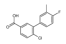 4-chloro-3-(4-fluoro-3-methylphenyl)benzoic acid Structure