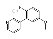 3-(2-fluoro-5-methoxyphenyl)-1H-pyridin-2-one结构式