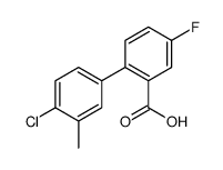 2-(4-chloro-3-methylphenyl)-5-fluorobenzoic acid结构式