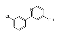 2-(3-chlorophenyl)-1H-pyridin-4-one Structure