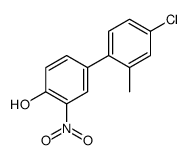 4-(4-chloro-2-methylphenyl)-2-nitrophenol结构式