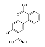 2-(3-carbamoyl-4-chlorophenyl)-6-methylbenzoic acid结构式