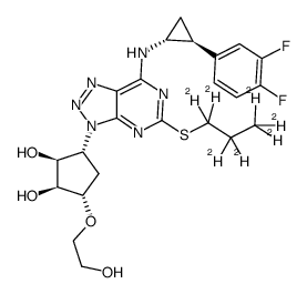 Ticagrelor-d7 structure