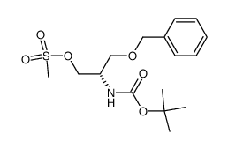 (S)-2-t-butoxycarbonylamino-3-benzyloxy-1-methanesulfonyloxypropane Structure