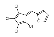 2-[(2,3,4,5-tetrachlorocyclopenta-2,4-dien-1-ylidene)methyl]furan Structure