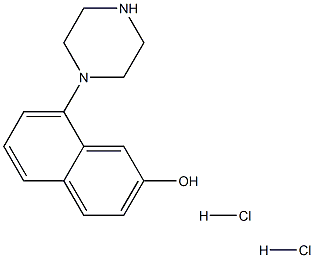 8-Piperazin-1-yl-naphthalen-2-ol dihydrochloride Structure