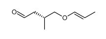 (RS)-3-Methyl-4-(((E/Z)-prop-1-enyl)oxy)butanal结构式