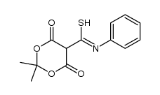 2,2-dimethyl-4,6-dioxo-N-phenyl-1,3-dioxane-5-carbimidothioic acid Structure