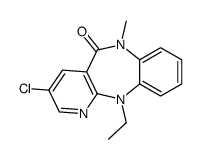 3-chloro-11-ethyl-6-methylpyrido[3,2-c][1,5]benzodiazepin-5-one Structure