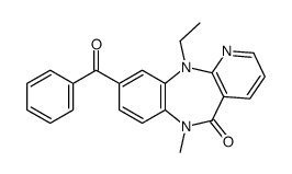 9-benzoyl-11-ethyl-6-methylpyrido[3,2-c][1,5]benzodiazepin-5-one结构式