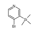 4-Brom-3-(trimethylsilyl)pyridin Structure