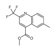 methyl 6-methyl-2-(trifluoromethyl)quinoline-4-carboxylate结构式