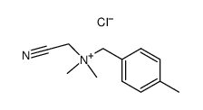 1-cyano-N,N-dimethyl-N-(4-methylbenzyl)methanaminium chloride结构式