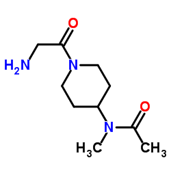 N-(1-Glycyl-4-piperidinyl)-N-methylacetamide Structure