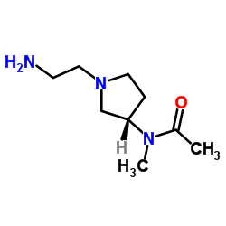 N-[(3S)-1-(2-Aminoethyl)-3-pyrrolidinyl]-N-methylacetamide Structure
