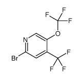 2-Bromo-5-(trifluoromethoxy)-4-(trifluoromethyl)pyridine结构式