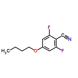4-Butoxy-2,6-difluorobenzonitrile结构式