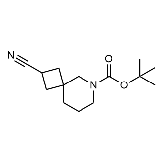 2-氰基-6-氮杂螺环[3.5]壬烷-6-羧酸叔丁酯结构式