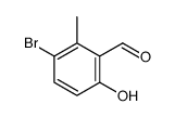 3-溴-6-羟基-2-甲基苯甲醛结构式