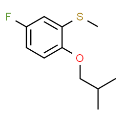 (5-Fluoro-2-isobutoxyphenyl)(methyl)sulfane Structure