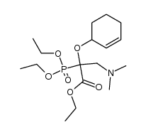 ethyl 2-(cyclohex-2-en-1-yloxy)-2-(diethoxyphosphoryl)-3-(dimethylamino)propanoate结构式