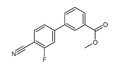 METHYL 4'-CYANO-3'-FLUORO-[1,1'-BIPHENYL]-3-CARBOXYLATE Structure