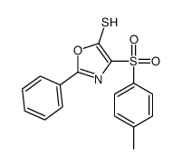 4-(4-methylphenyl)sulfonyl-2-phenyl-1,3-oxazole-5-thiol结构式
