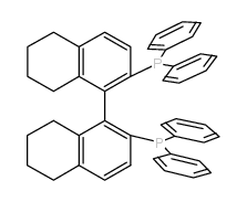 (R)-2,2'-Bis(diphenylphosphino)-5,5',6,6',7,7',8,8'-octahydro-1,1'-binaphthyl Structure