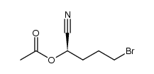(R)-4-bromo-1-cyanobutyl acetate Structure